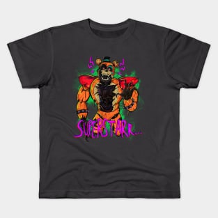 SHATTERED Glamrock Freddy! Kids T-Shirt